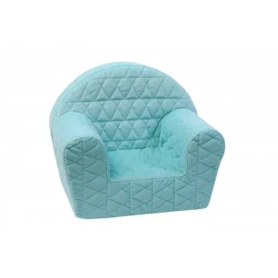 Mėtinis dygsniuotas foteliukas