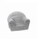 Pelēks stepēts krēsliņš