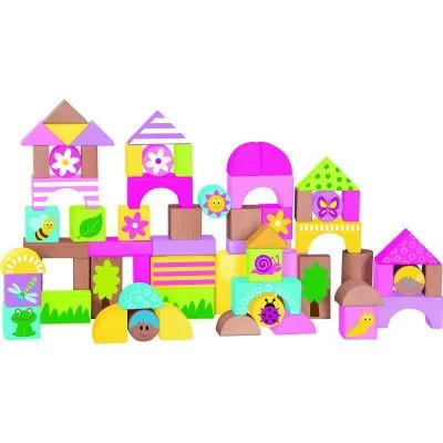 Koka klucīši ar attēliem 66 gab 2+