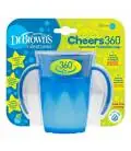 Gertuvė Dr. Brown's CHEERS 360 (nuo 6 mėn.) 200ml, mėlyna