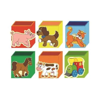 Bērnu koka zīmuļu turētāji ar attēliem