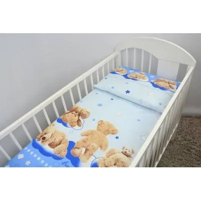 135/100 cm. Ankras 2 daļu gultas veļas komplekts "Funny Bear"
