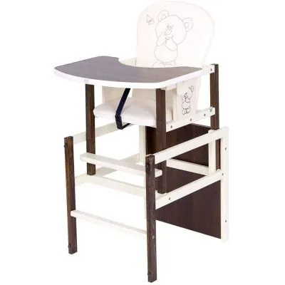 Baro krēsls Drewex lācītis ar tauriņu, brūns-balts