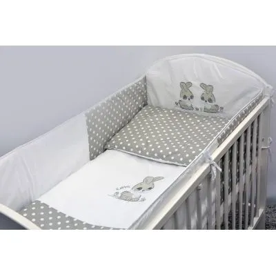 Ankras 3 daļu gultas veļas komplekts "TRUSIS", Pelēks