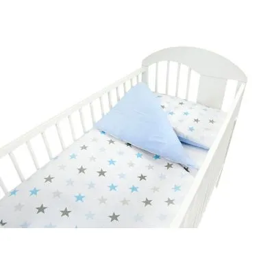 120/90 cm. Ankras 2 daļu gultas veļas komplekts "Zvaigznes"