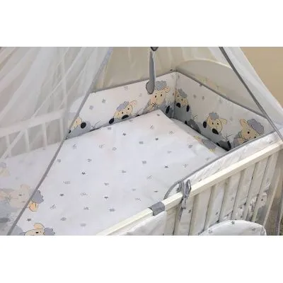 135/100 cm. Ankras 2 daļu gultas veļas komplekts "Avytė", Pelēka