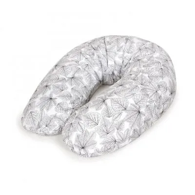 CebaBaby barošanas spilvens džersija MULTI 190x35 cm., Lapiņas