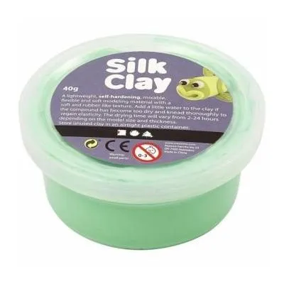 Šilkinis modelis - zaļa krāsa, 40 gr