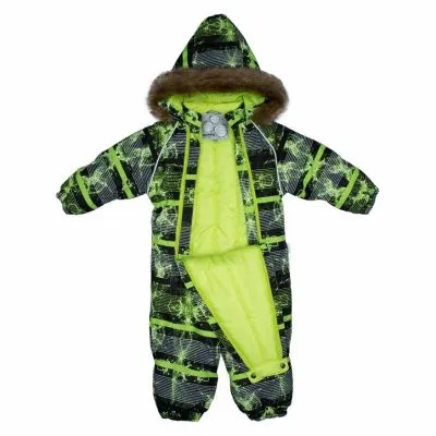 Huppa kombinezons KEIRA, Lime Pattern, 62 cm.