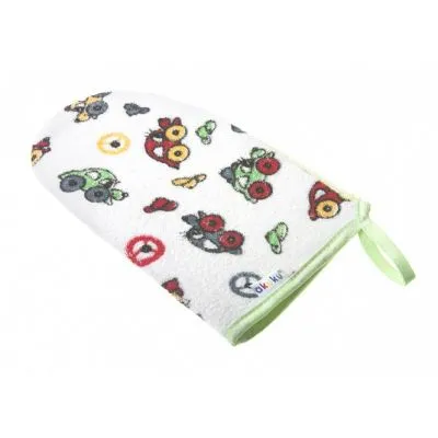 Akuku maudymosi pirštinė/kempinė, įvairių spalvų, A1143