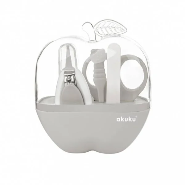 Akuku kūdikių priežiūros rinkinys obuolio dėžutėje, A0473-GREY