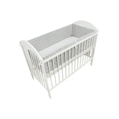 ANKRAS 360 CM. AIZSARGIŅA GULTIŅAI "Midi zvaigznītes", Pelēka