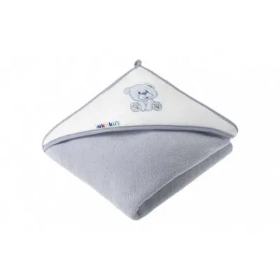 Akuku dvieļu ar kapuci 100x100cm Lācītis, A1258