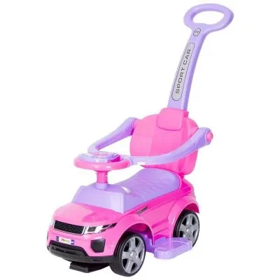 Stumjama mašīnīte ar stumšanas rokturi 614R, Rozā