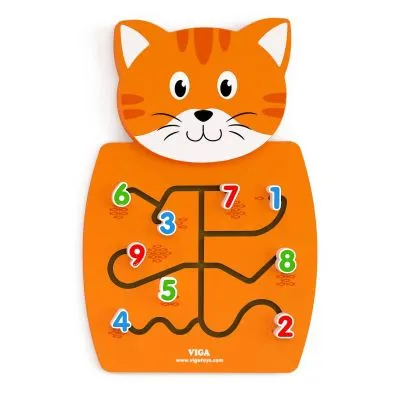 Viga sienas spēle ar skaitļiem "Kaķis", 50676