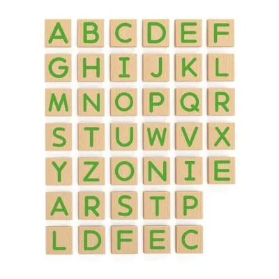 Viga koka magnētisko lielo burtu komplekts, 50588