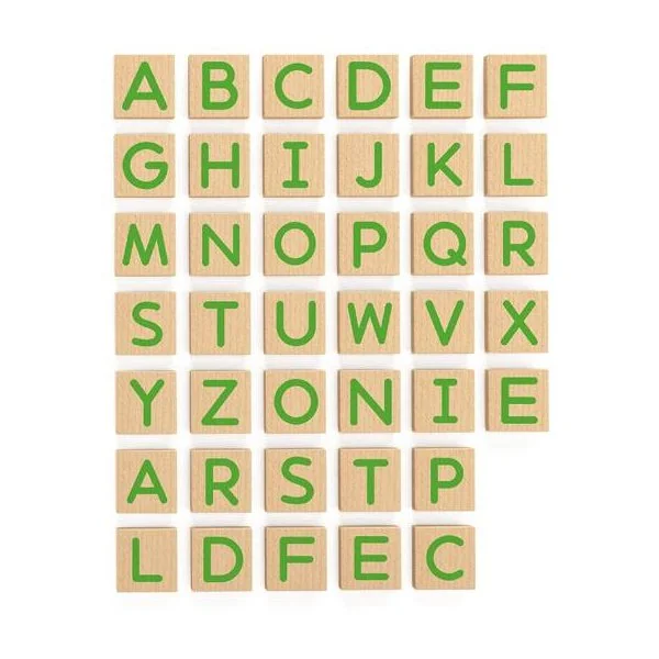 Viga koka magnētisko lielo burtu komplekts, 50588