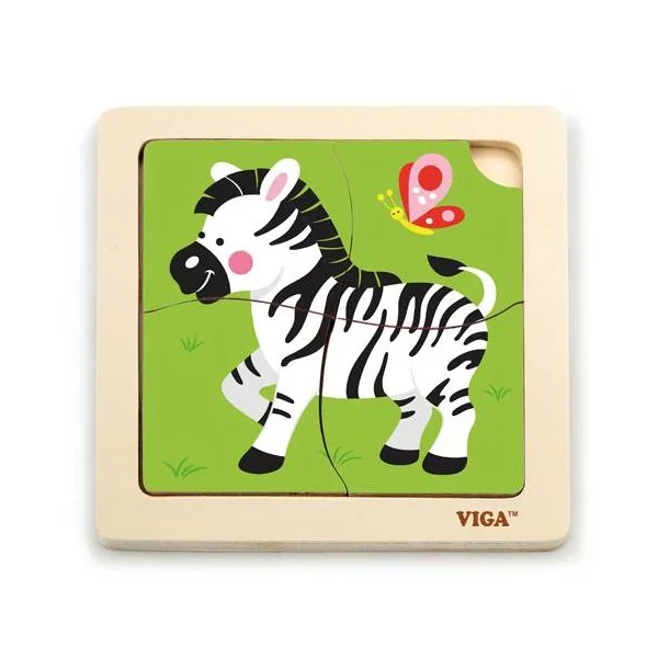 Viga koka puzle "Zebra", 51317