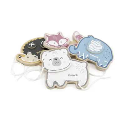 Viga veramu rotaļlietu komplekts PolarB "Zoo", 44044