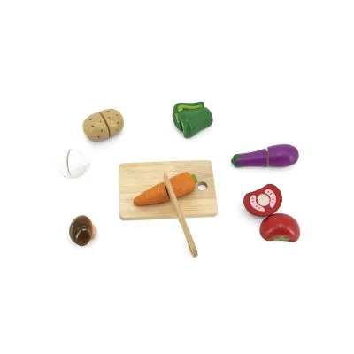 Koka griešanas komplekts Viga "Dārzeņi", 44540