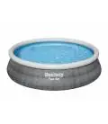 Bestway Fast Set piepūšamais baseins ar filtra sūkni, Pelēks, 4,57 m x 1,07 m, 57372