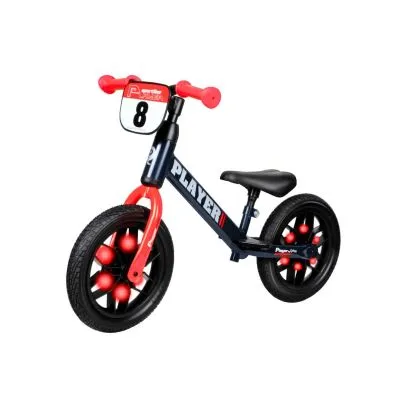 Qplay līdzsvara velosipēds Player, sarkans