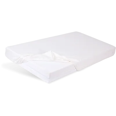 Baby Matex bambusa palags ar gumiju Bamboo, balts 120x60 cm.