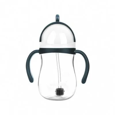 Akuku neišsiliejantis mokomasis puodelis 280 ml su dviem