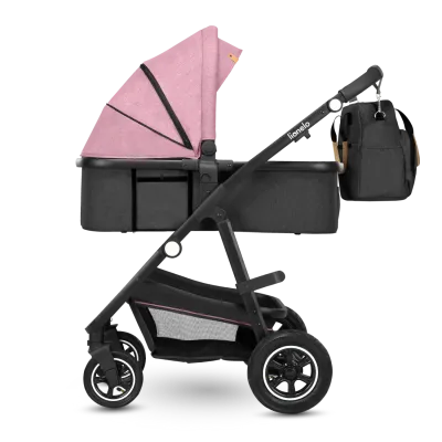 Universāls ratiņi Lionelo Amber 2in1, Pink Rose