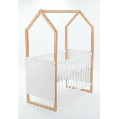 Drewex Lovytė Mazā Māja 2in1 ar noņemamu sānu, Balta/Buka