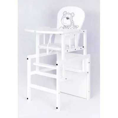 Baro krēsls Drewex Lācītis ar zvaigznīti, Balts