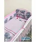 Ankras 360 cm. apsaugėlės lovytei "Mika", Rožinė