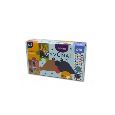 Līmējoša puzle ALFABĒTS dzīvnieki, 2+