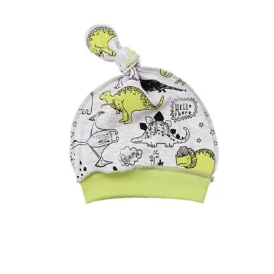 Flamingo kepurė - pilka su dinozaurais. 40 cm. 