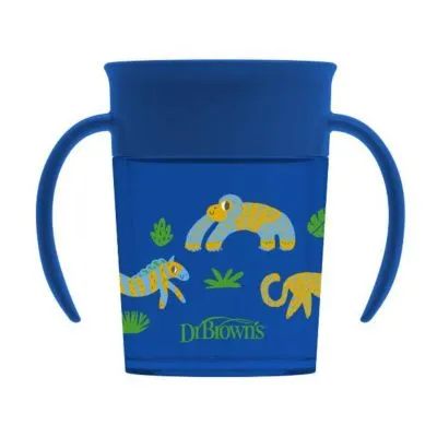 DR. BROWN'S 200 ml pudelīte "CHEERS DECO", 6+ mēn., zila