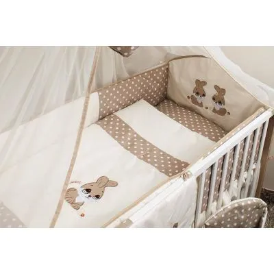 Ankras 360 CM. apsaugėlės lovytei "Triušis", Ruda