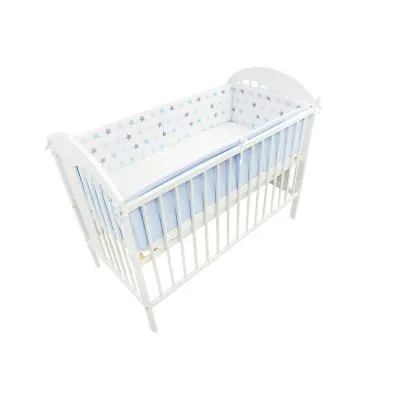 Ankras 360 CM. aizsargmaliņa gultiņai "Zvaigznes", Zila