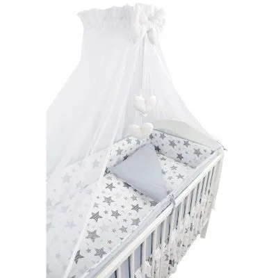 Ankras 6 daļu gultas veļas komplekts "New Stars " pelēks