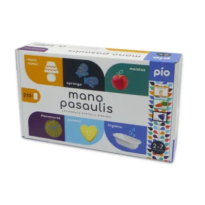 Kartīšu komplekts "MANA PASAULE" bērniem vecumā no 2 līdz 7