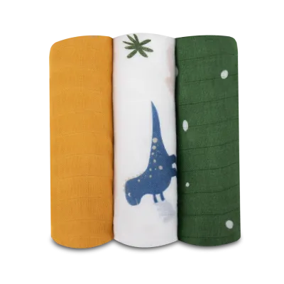 Lionelo Dino Bamboo Box autiņi, 3gab, Daudzkrāsains