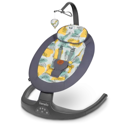 Šūpoles - šūpuļkrēsls zīdainim Lionelo Ralf, Pelēks Betons