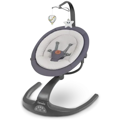 Šūpoles - šūpuļkrēsls zīdainim Lionelo Rina, Pelēks Betons