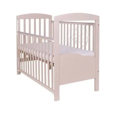 Drewex gultiņa ar lāci un tauriņu, nolaižamu sānu, LED