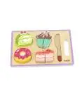 Viga medinis pjaustomų desertų rinkinys 44639