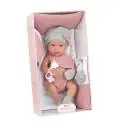 Arias lellīte Salma, meitene ar rozā pledu, 42 cm. AR65288