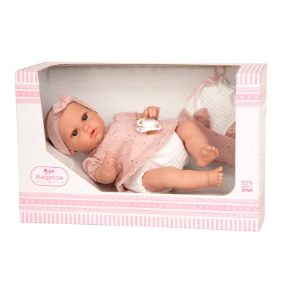 Arias mazulis ar maisiņu, rozā, raud, 33 cm. 