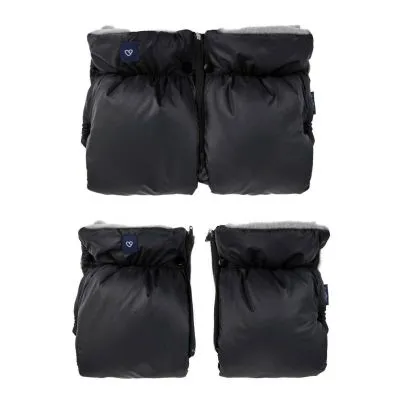 Vilnos pirštinės-mova vežimėliui, Womar Zaffiro Premium, juoda