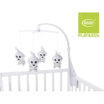 P&E 4BABY MŪZIKĀLĀ KARUSELE Truši, Pelēka 57886