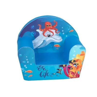 Zils krēsliņš - delfīns