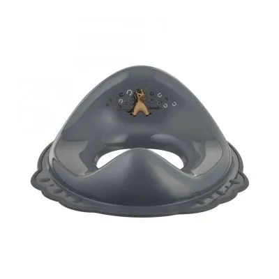 MALTEX NESLĪDZOŠS TUALETES VĀKA SĒDEKLIS MINIMĀLS TUMŠI PELĒKS